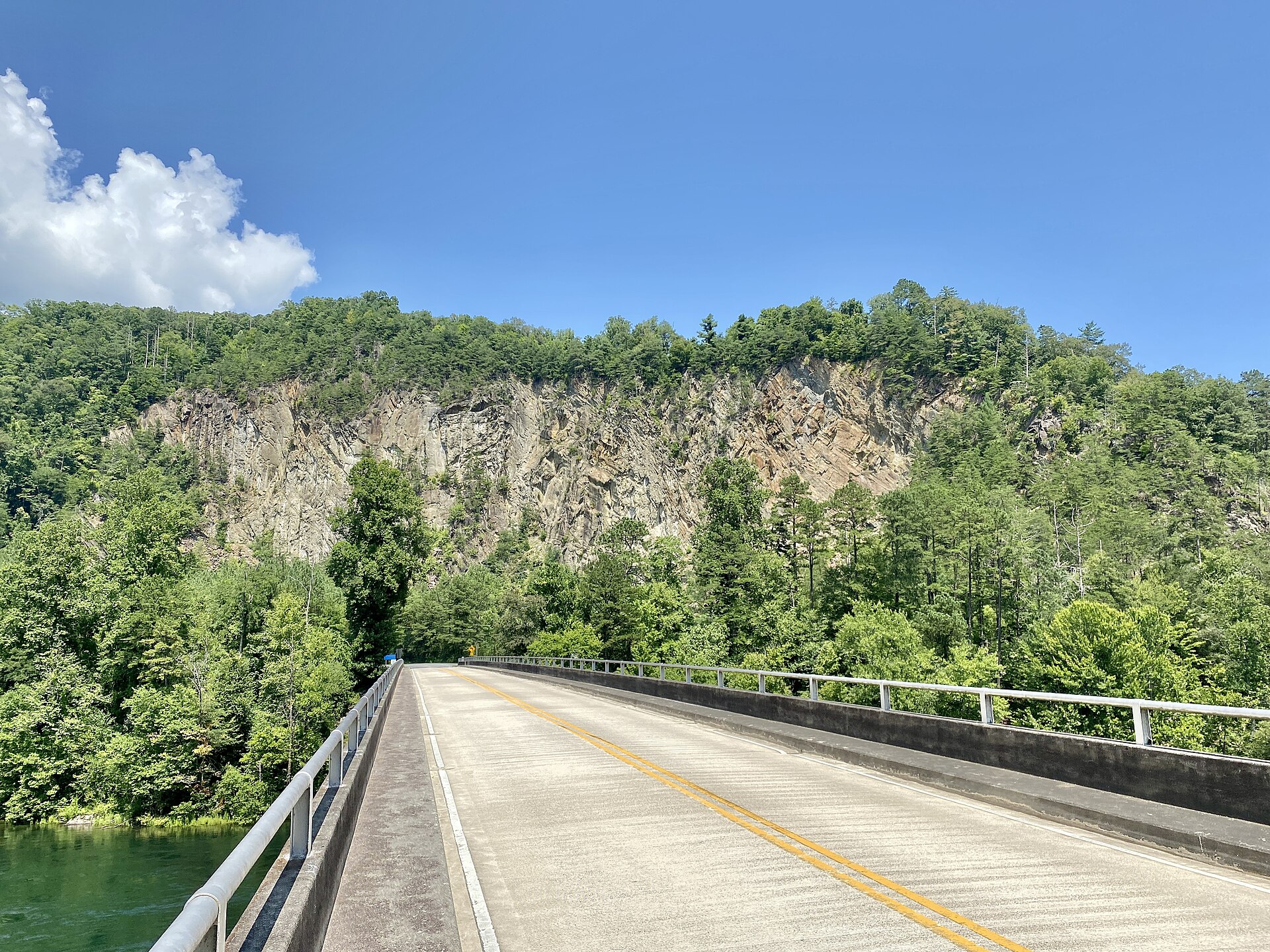 File:North Carolina Highway 28 Bridge, Fontana Dam, NC - 51418433658.jpg