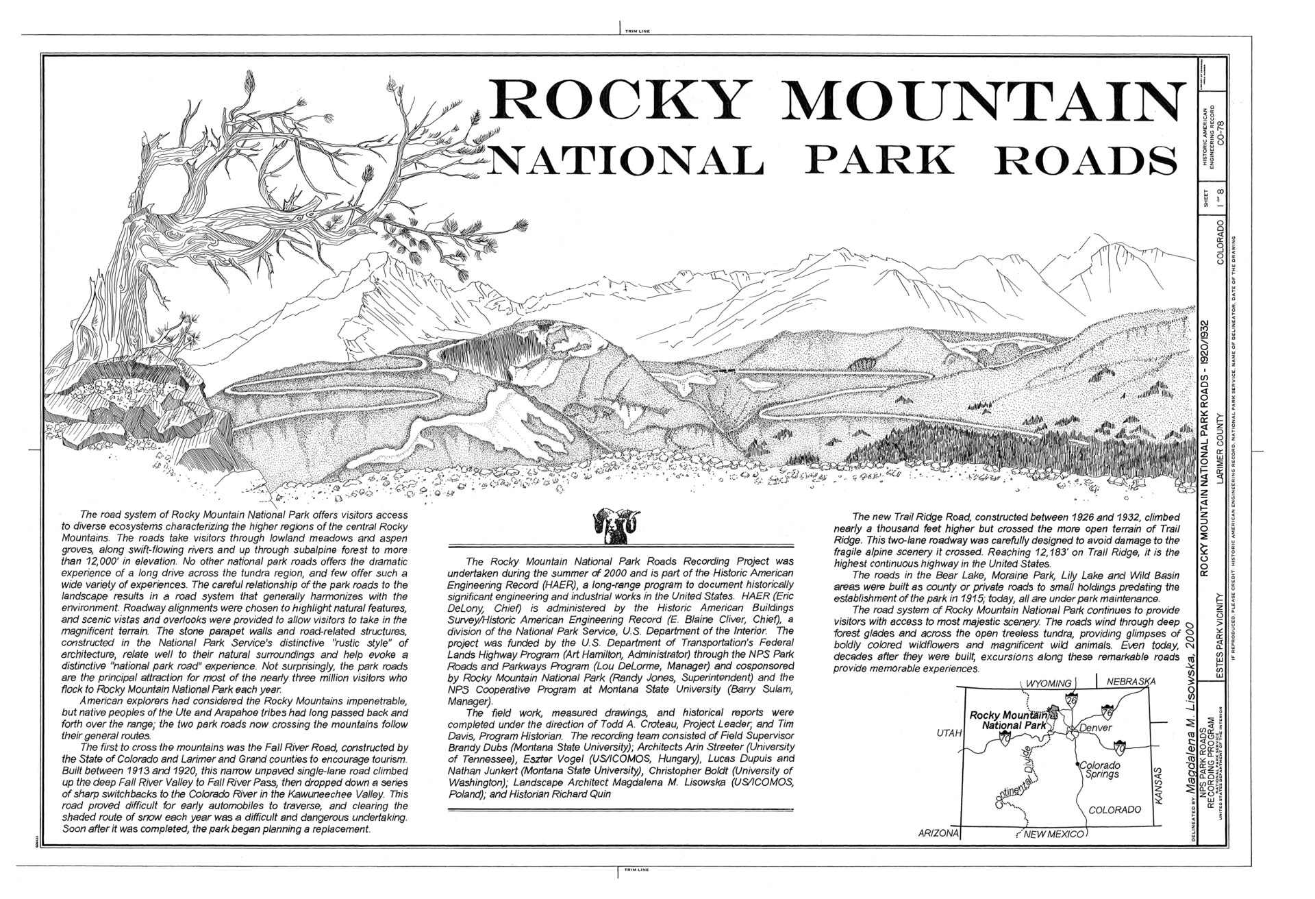 File:Rocky Mountain National Park Roads and Bridges, Estes Park, Larimer County, CO HAER COLO,35-ESPK.V,6- (sheet 1 of 8).tif